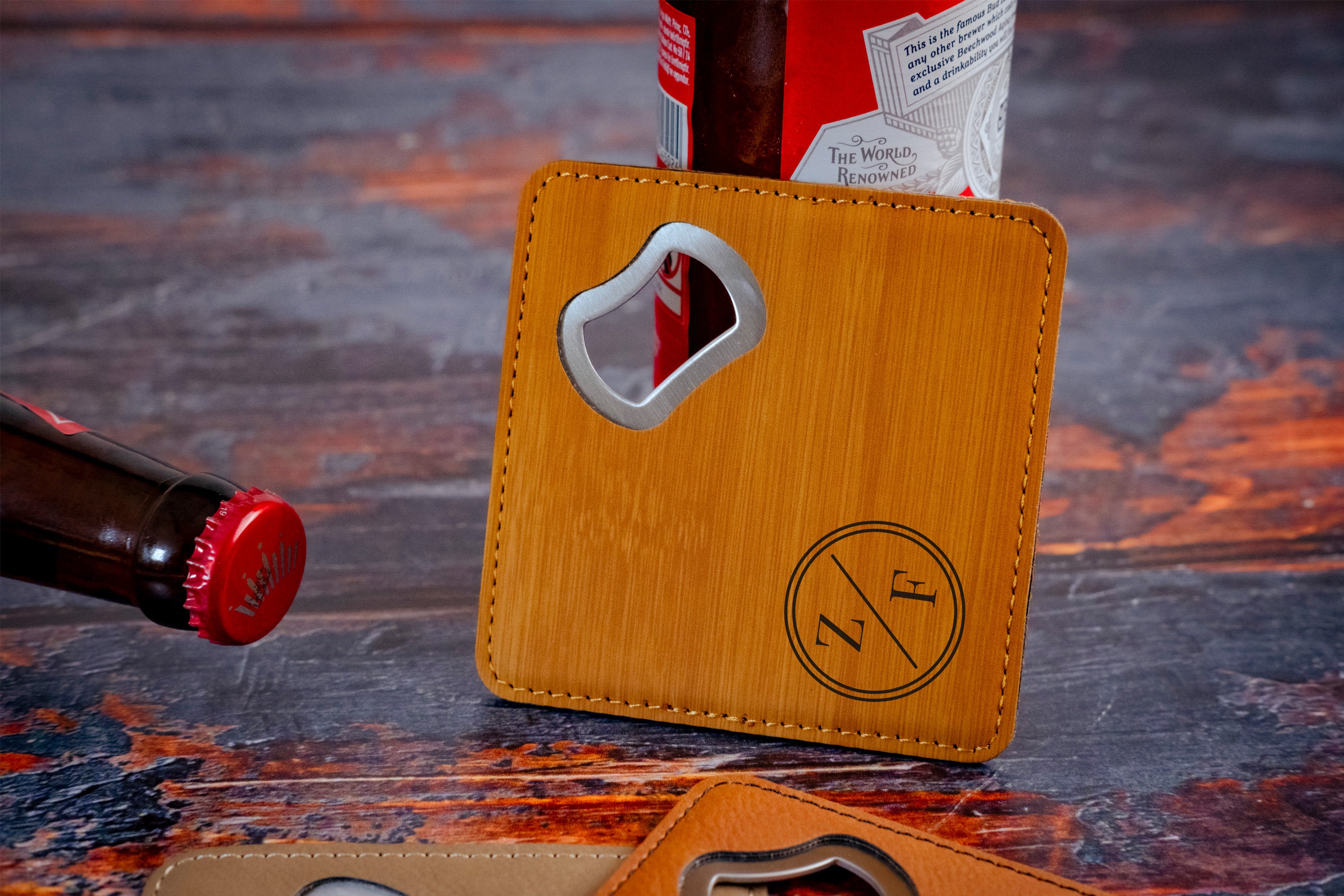BOTTLE OPENER COASTER
